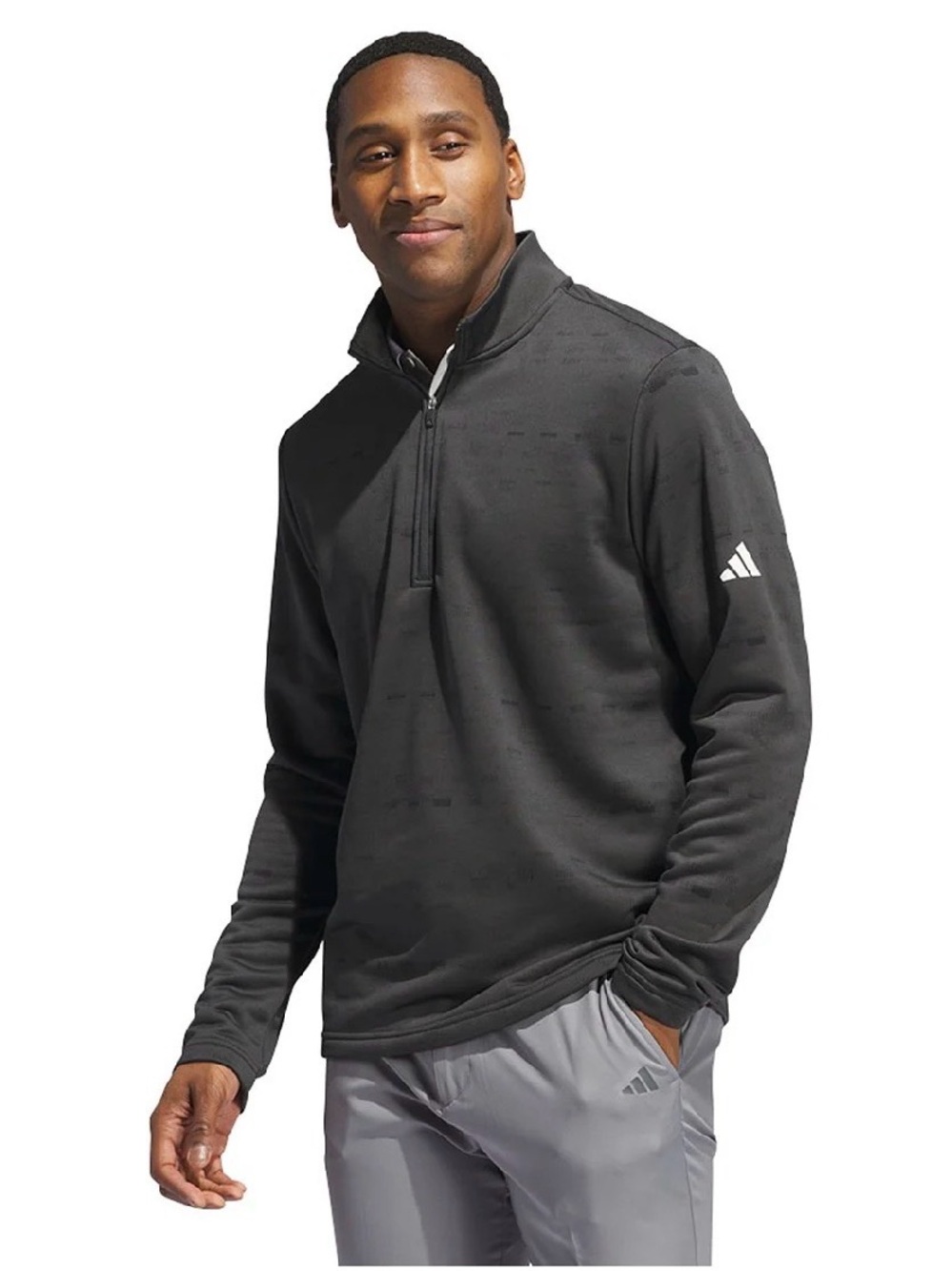 adidas Men’s Black Half-Zip Performance Pullover